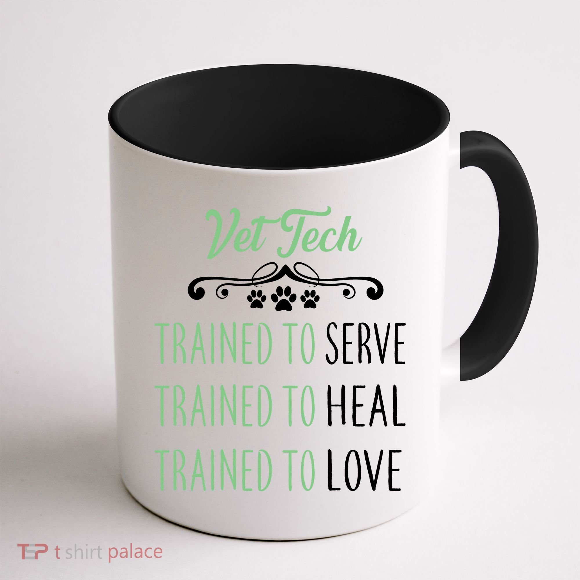 Vet Tech Trained To Serve Heal Love Coffee Mug