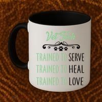 Vet Tech Trained To Serve Heal Love Coffee Mug thumb 2
