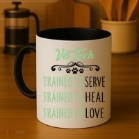 Vet Tech Trained To Serve Heal Love Coffee Mug thumb 4