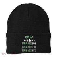 Vet Tech Trained To Serve Heal Love Beanie thumb 0