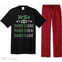 Vet Tech Trained To Serve Heal Love Pajama Set thumb 0