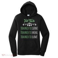 Vet Tech Trained To Serve Heal Love Women's Hoodie thumb 0
