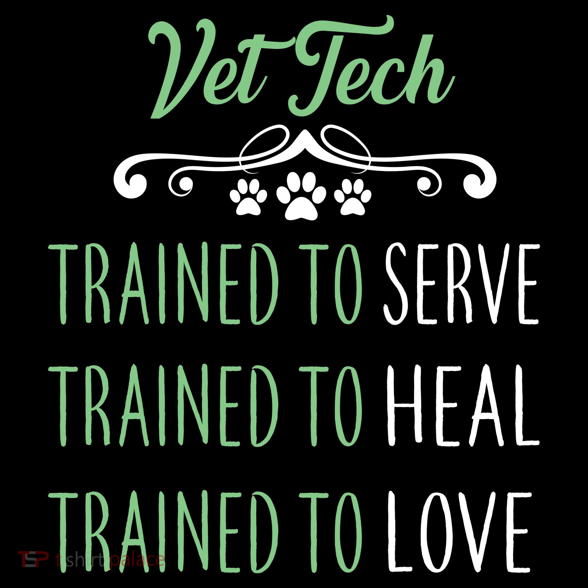 Vet Tech Trained To Serve Heal Love Women's Hoodie