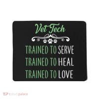 Vet Tech Trained To Serve Heal Love Mousepad thumb 0