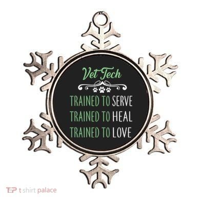 Vet Tech Trained To Serve Heal Love Ornament