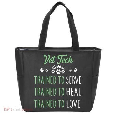 Vet Tech Trained To Serve Heal Love Tote Bag