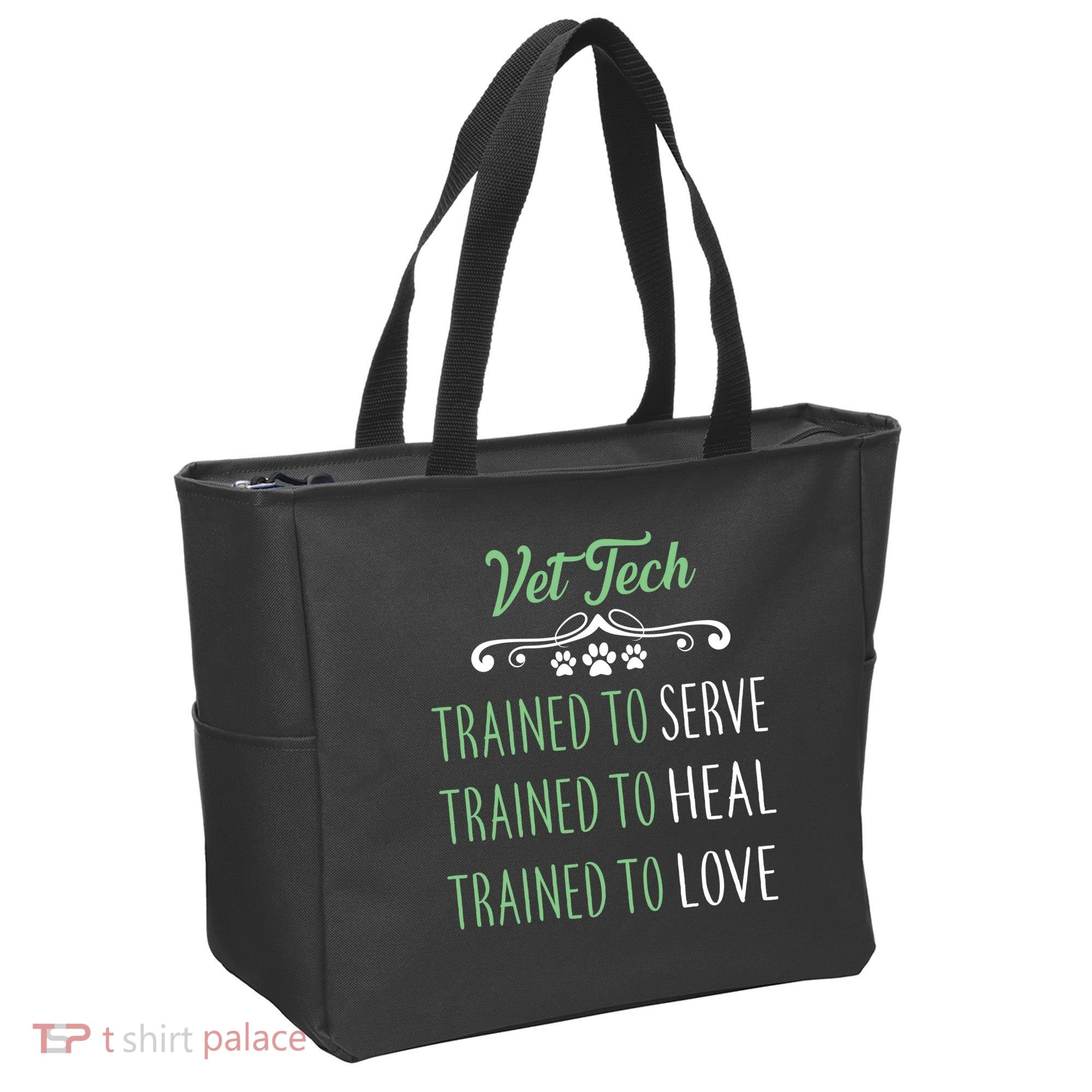Vet Tech Trained To Serve Heal Love Tote Bag
