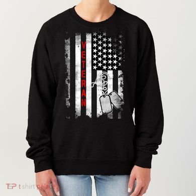 Veteran American Flag Women's Sweatshirt