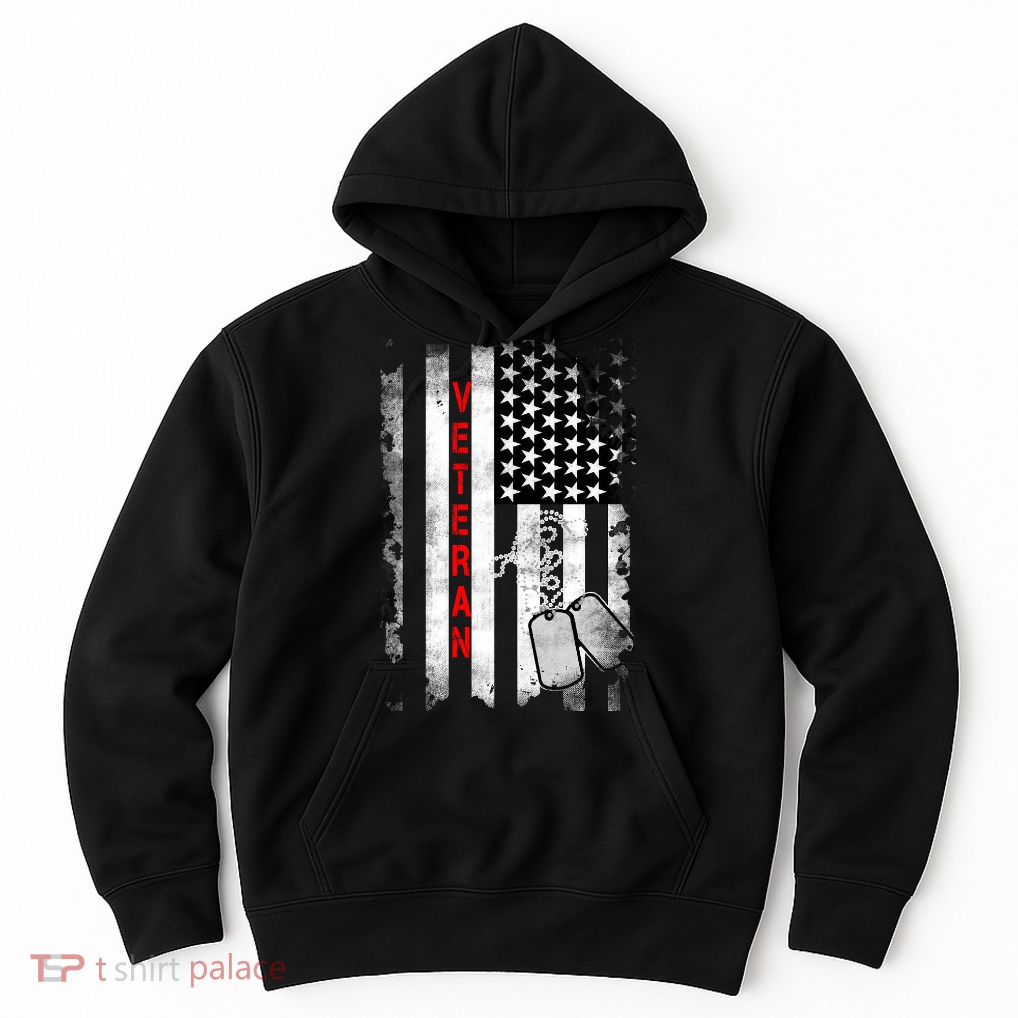 Veteran American Flag Hoodie