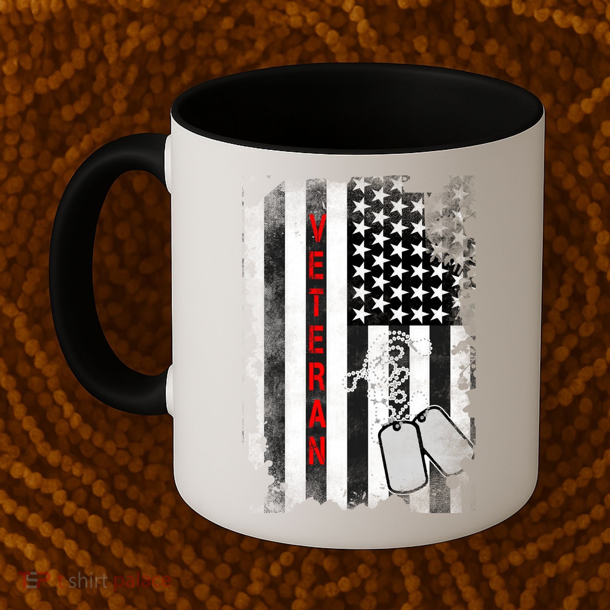 Veteran American Flag Coffee Mug