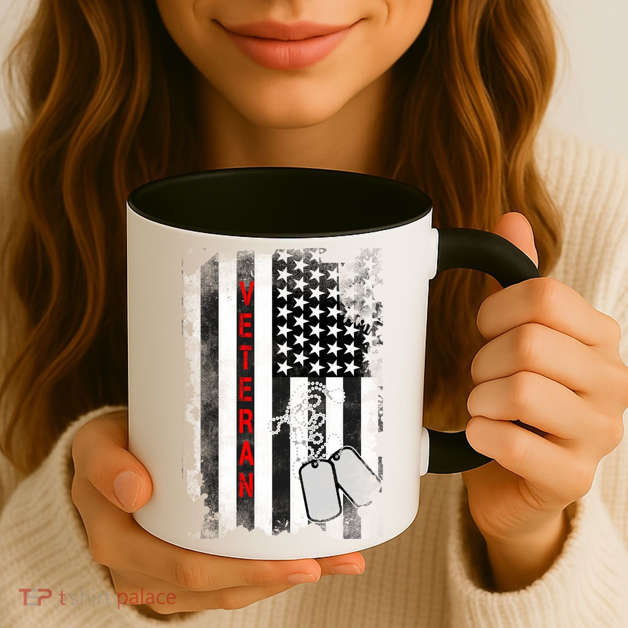Veteran American Flag Coffee Mug