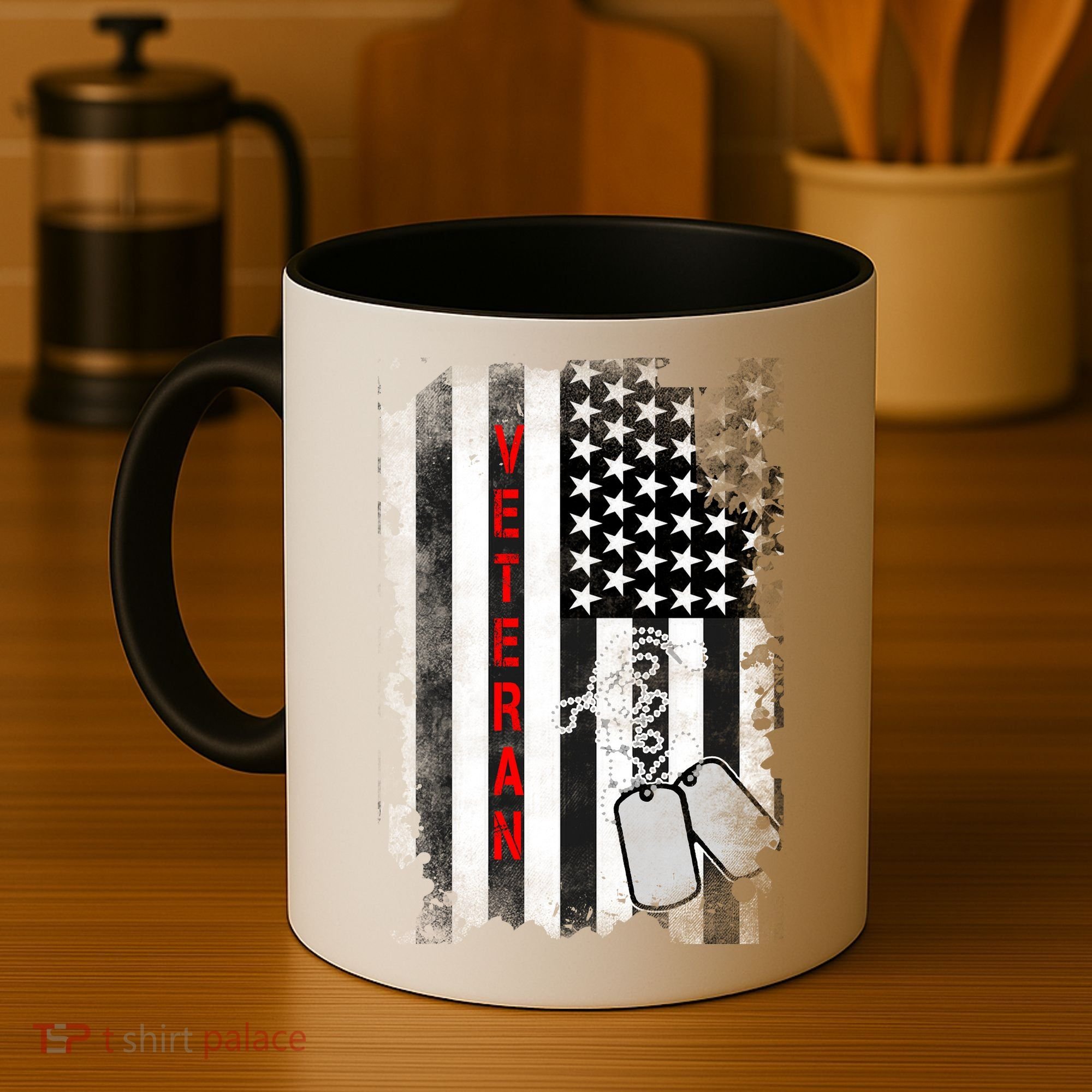 Veteran American Flag Coffee Mug
