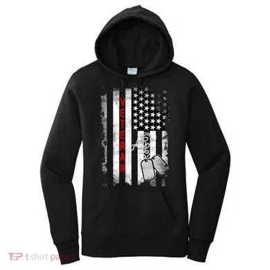 Veteran American Flag Women's Hoodie
