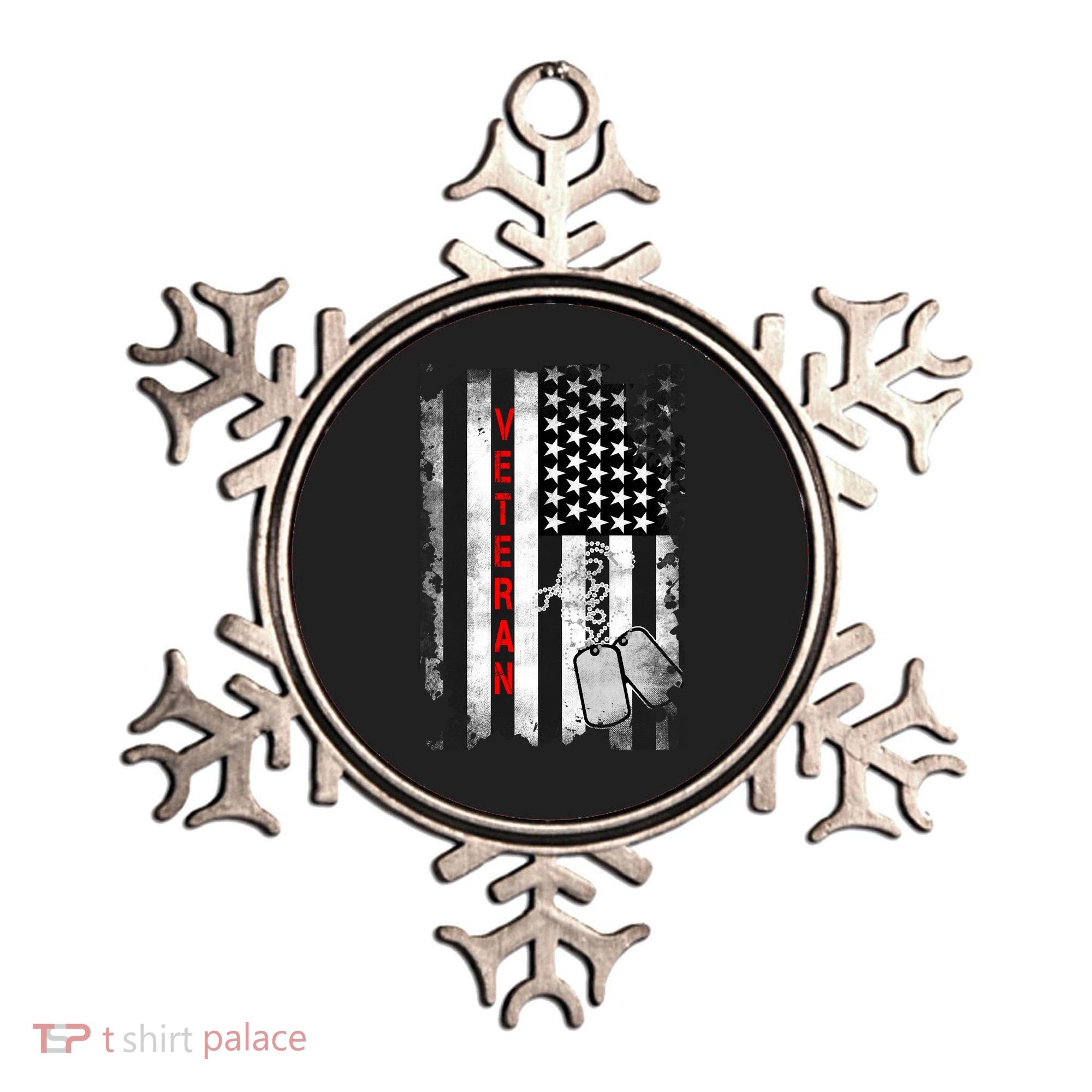 Veteran American Flag Ornament