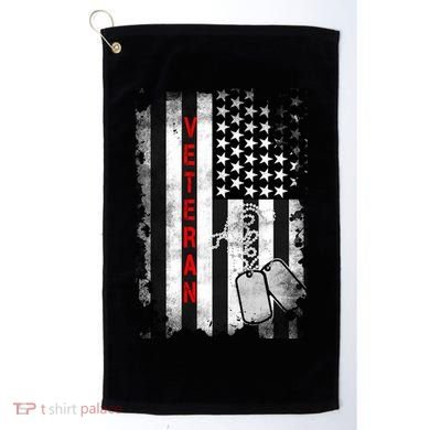 Veteran American Flag Golf Towel