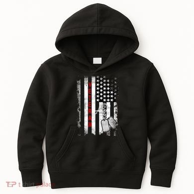 Veteran American Flag Kids Hoodie