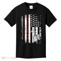 Veteran American Flag Kids T-Shirt thumb 0