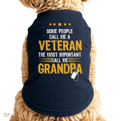 Veteran Grandpa Doggie Tank