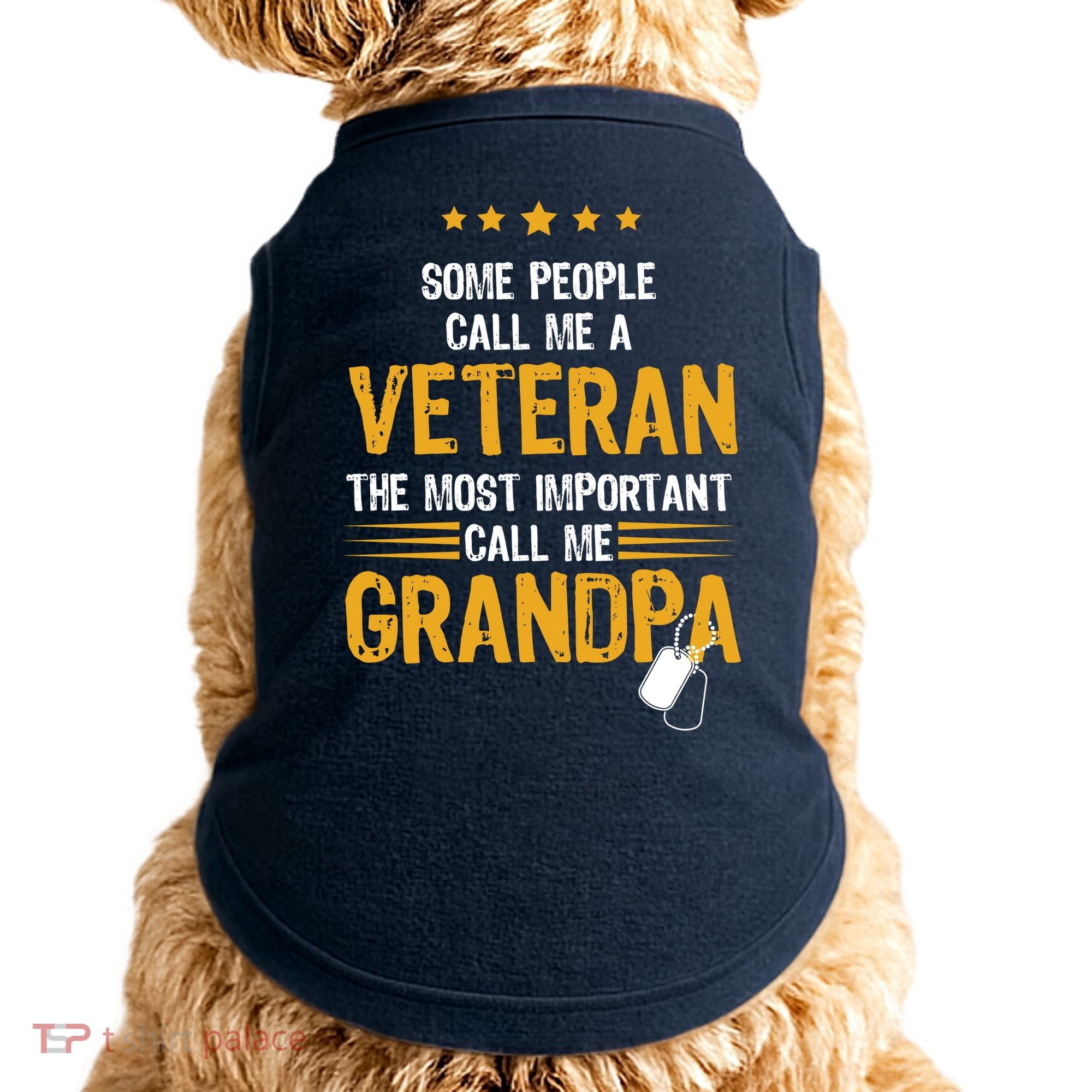 Veteran Grandpa Doggie Tank