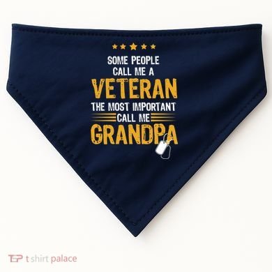 Veteran Grandpa USA-Made Doggie Bandana