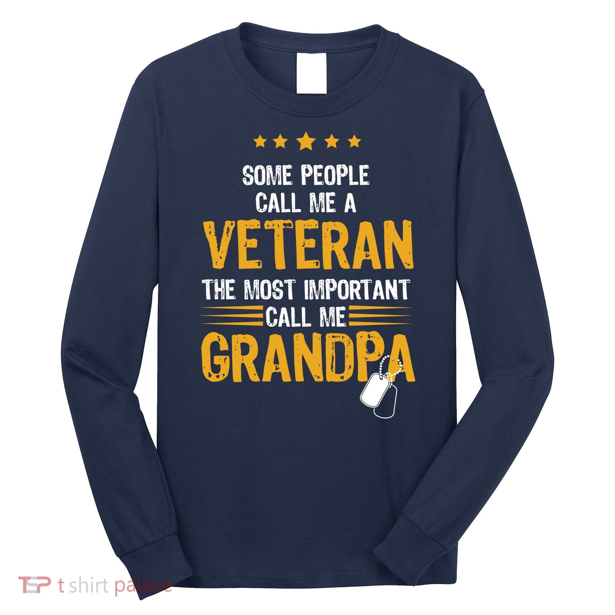 Veteran Grandpa Long Sleeve Shirt