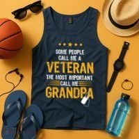 Veteran Grandpa Tank Top thumb 4