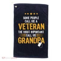 Veteran Grandpa Golf Towel thumb 0