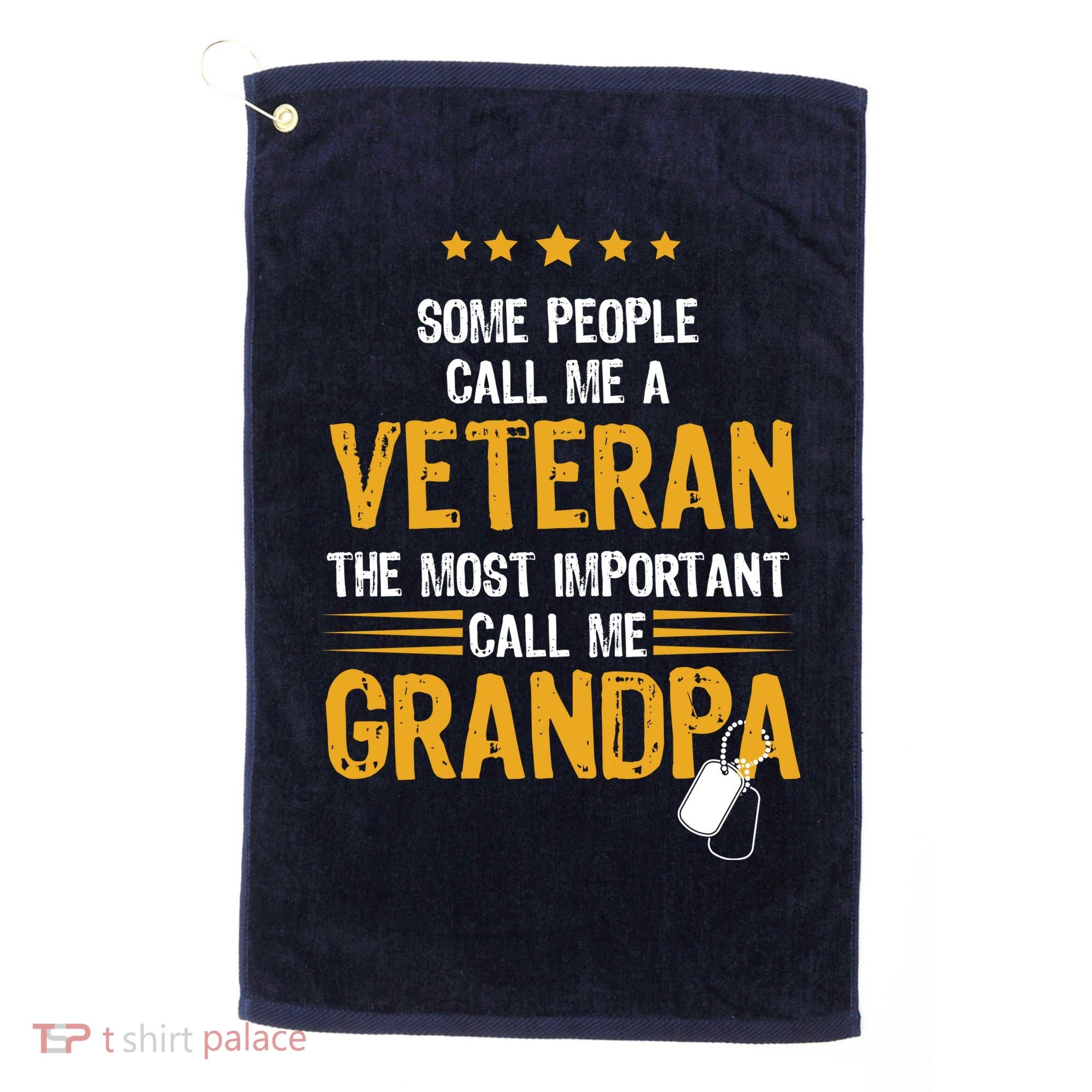 Veteran Grandpa Golf Towel