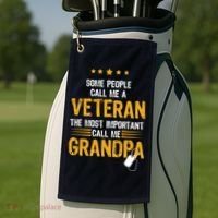 Veteran Grandpa Golf Towel thumb 2