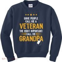 Veteran Grandpa Kids Sweatshirt thumb 0