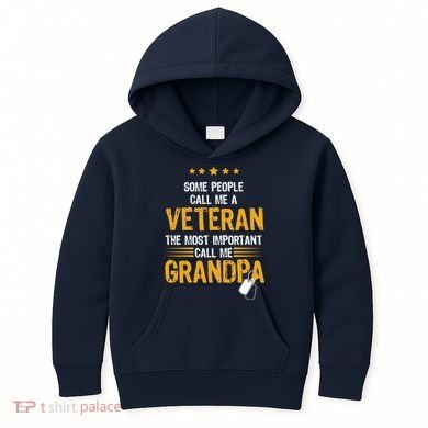Veteran Grandpa Kids Hoodie