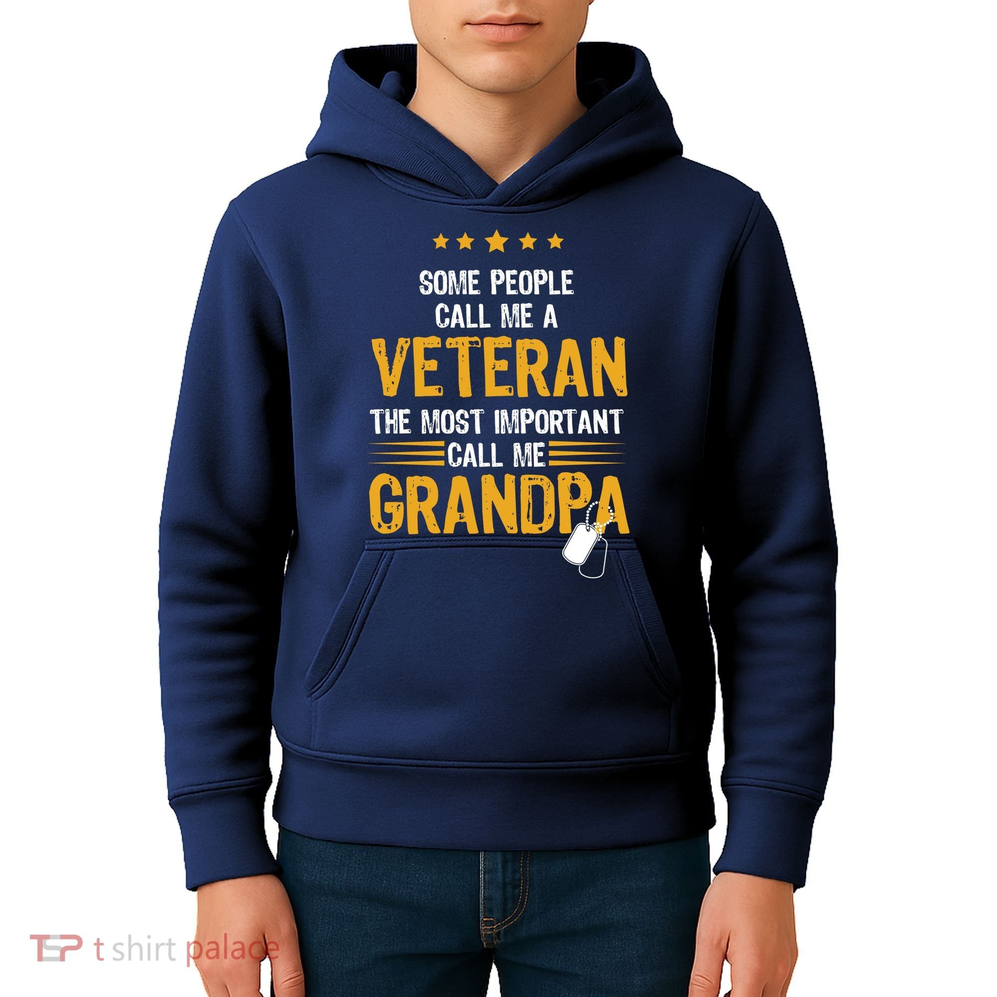Veteran Grandpa Kids Hoodie