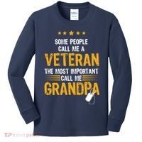 Veteran Grandpa Kids Long Sleeve Shirt thumb 0