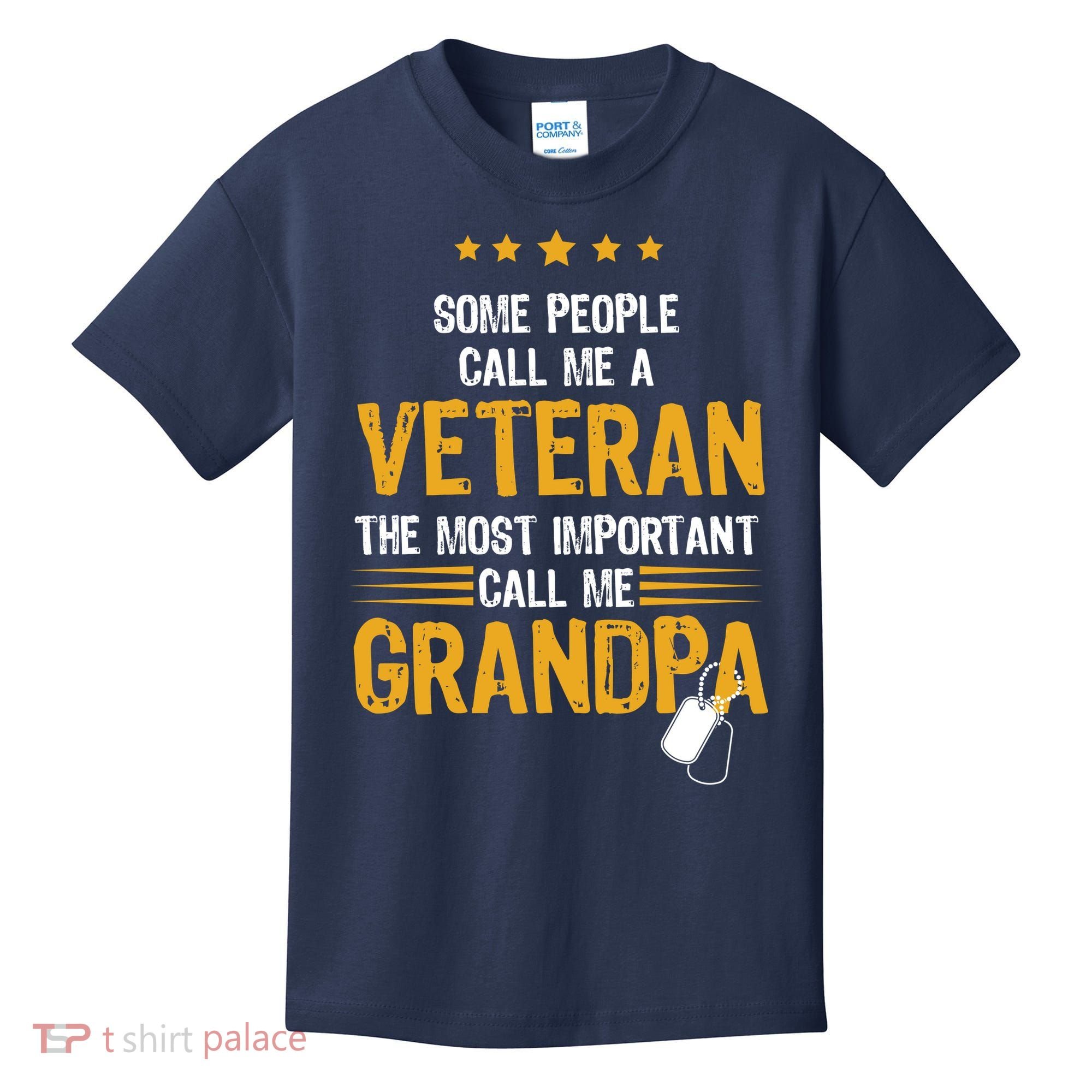 Veteran Grandpa Kids T-Shirt