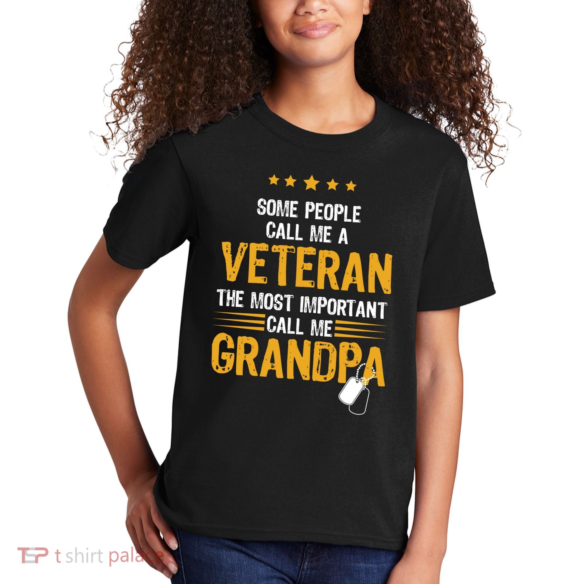 Veteran Grandpa Kids T-Shirt
