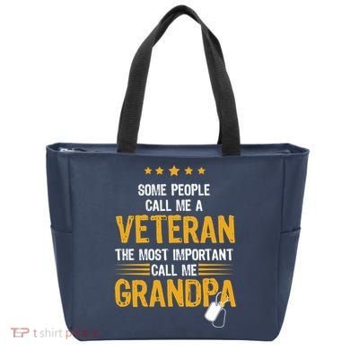 Veteran Grandpa Tote Bag