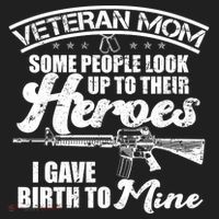 Veteran Mom Gave Birth To My Hero Beanie thumb 2