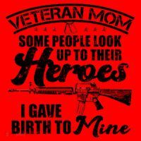 Veteran Mom Gave Birth To My Hero Santa Hat thumb 1