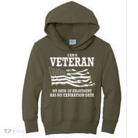 Veteran My Oath Of Enlistment Has No Expiration Date Kids Hoodie thumb 0