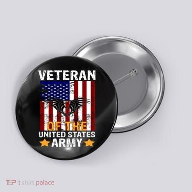 Veteran of the United States Army  Button
