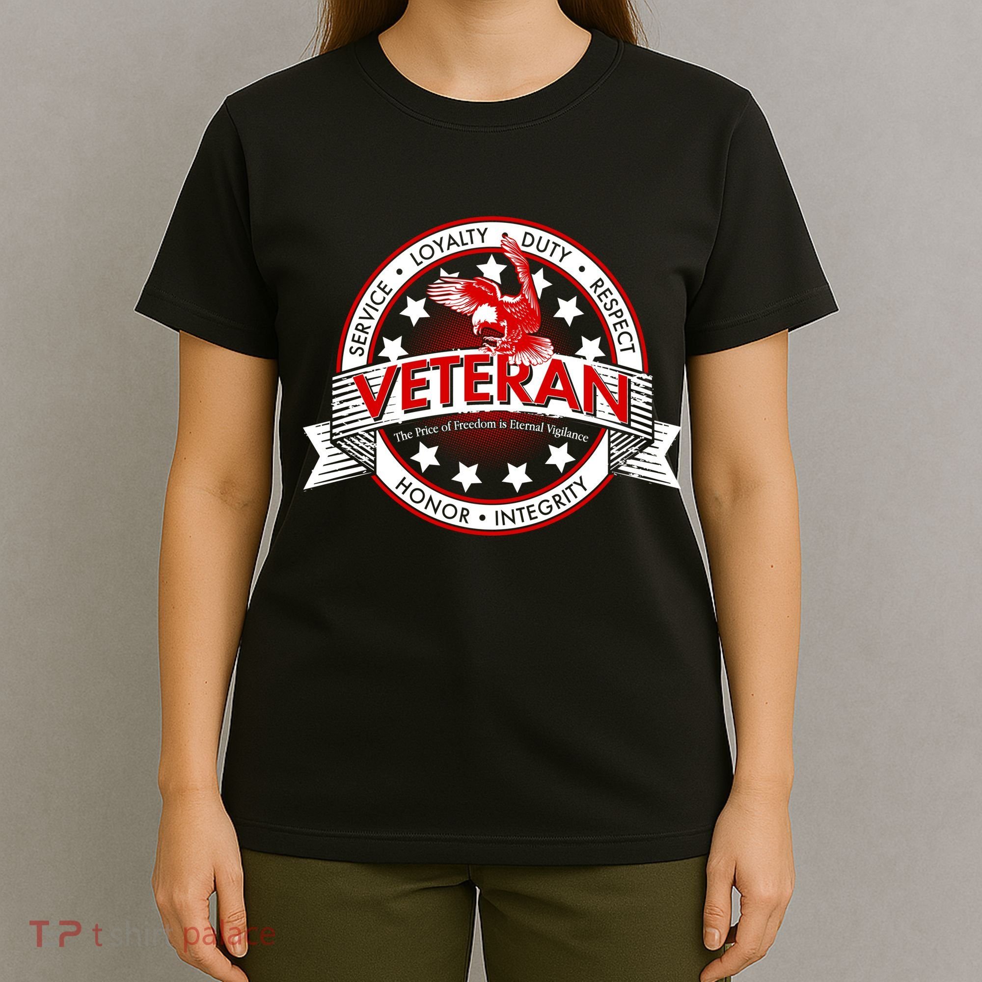 Veteran Price Of Freedom Emblem T-Shirt