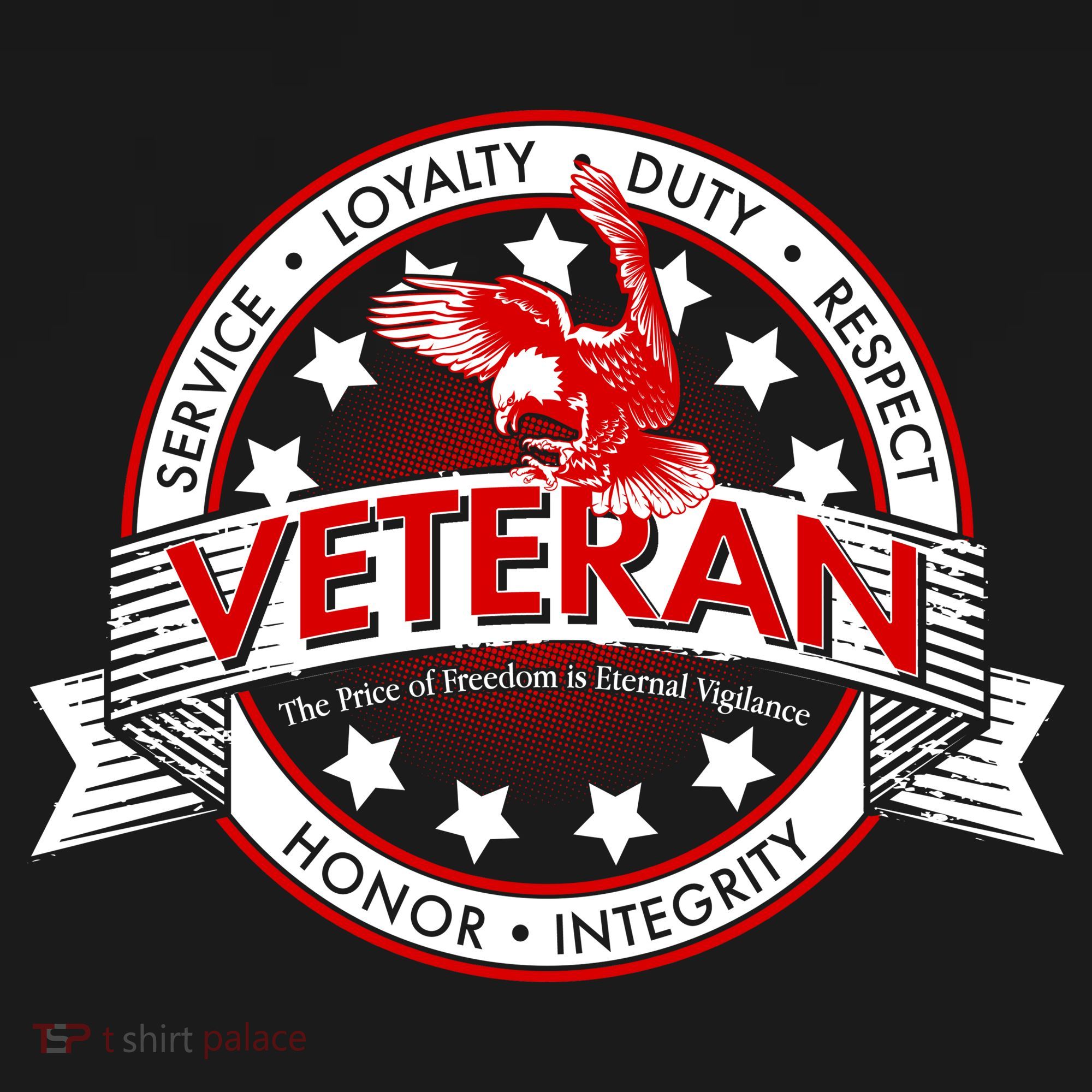 Veteran Price Of Freedom Emblem Button