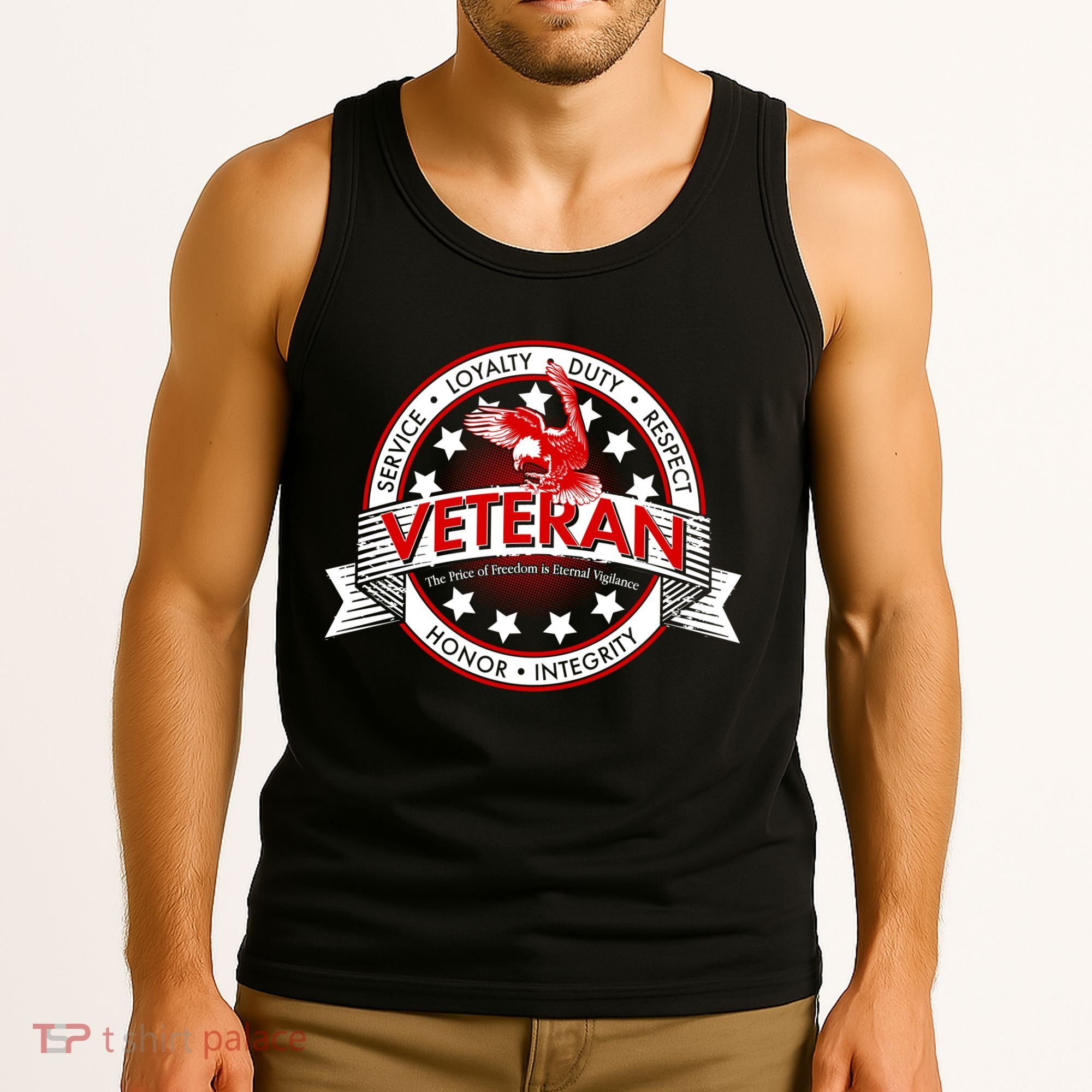 Veteran Price Of Freedom Emblem Tank Top