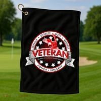 Veteran Price Of Freedom Emblem Golf Towel thumb 1