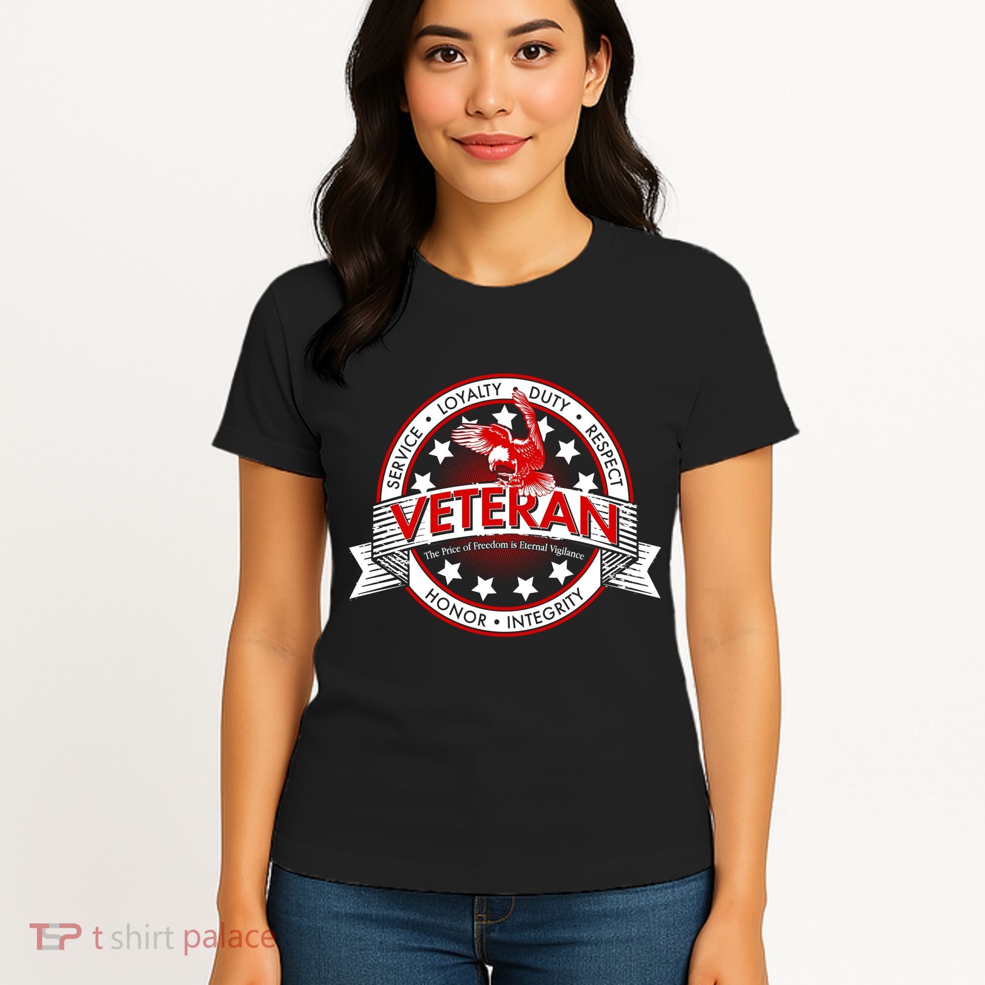 Veteran Price Of Freedom Emblem Women's T-Shirt