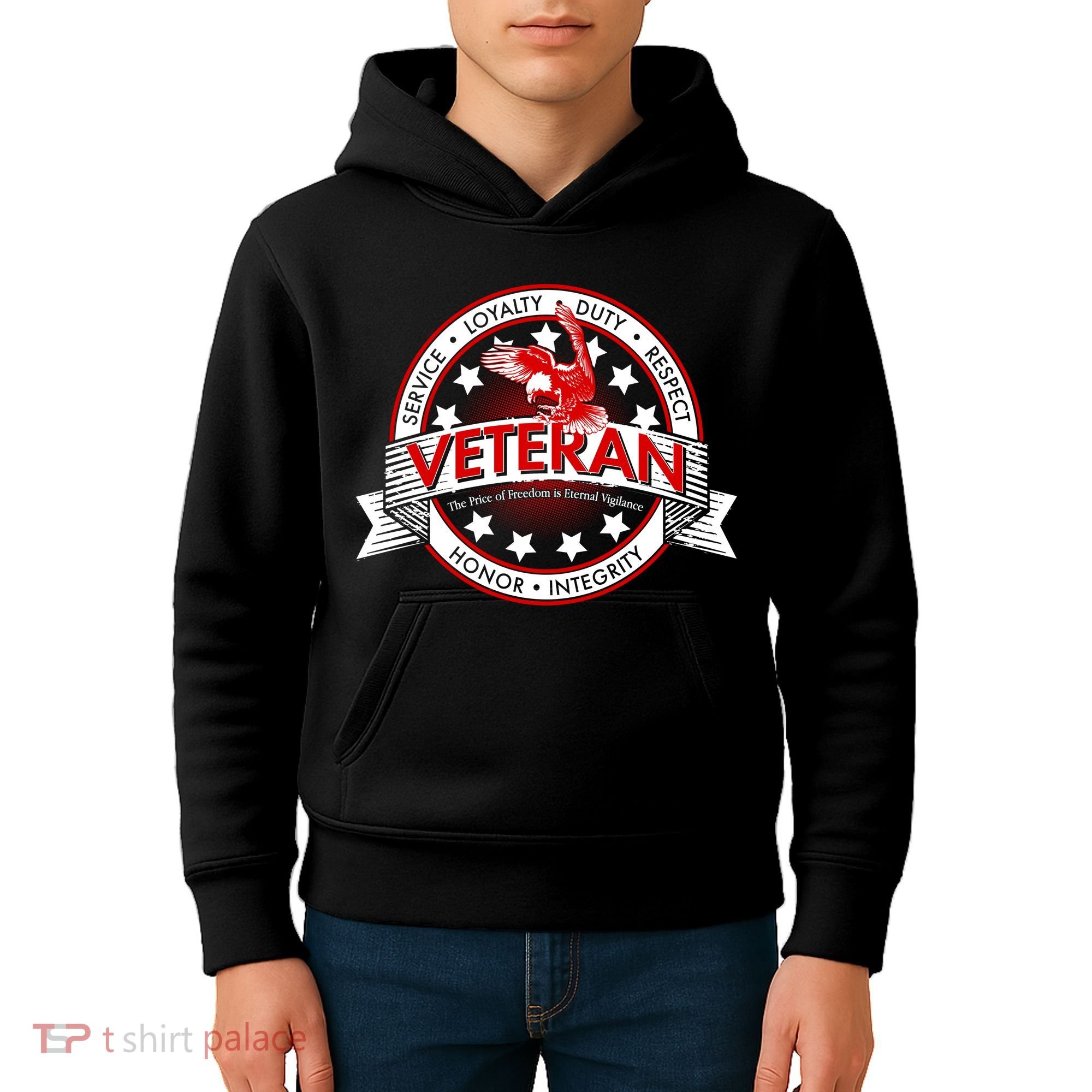 Veteran Price Of Freedom Emblem Kids Hoodie