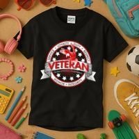 Veteran Price Of Freedom Emblem Kids T-Shirt thumb 3