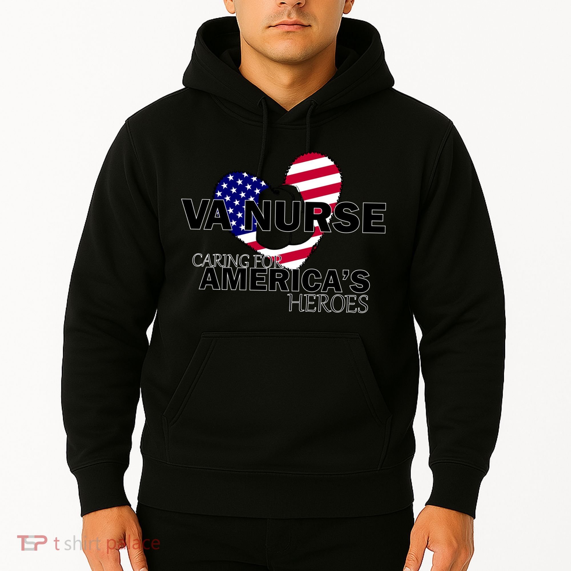 Veteran VA Nurse Caring For America's Heroes Hoodie