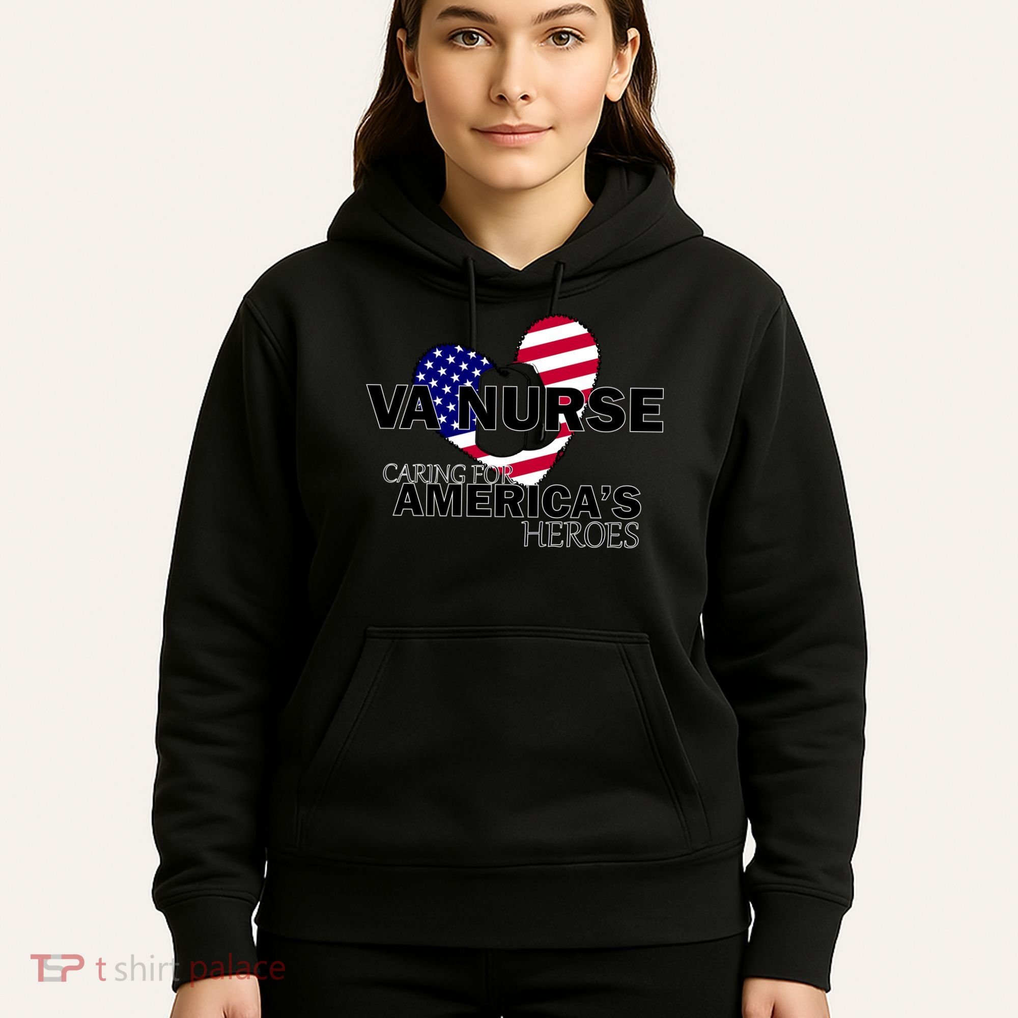 Veteran VA Nurse Caring For America's Heroes Hoodie