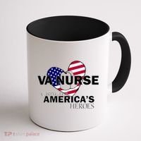 Veteran VA Nurse Caring For America's Heroes Coffee Mug thumb 1